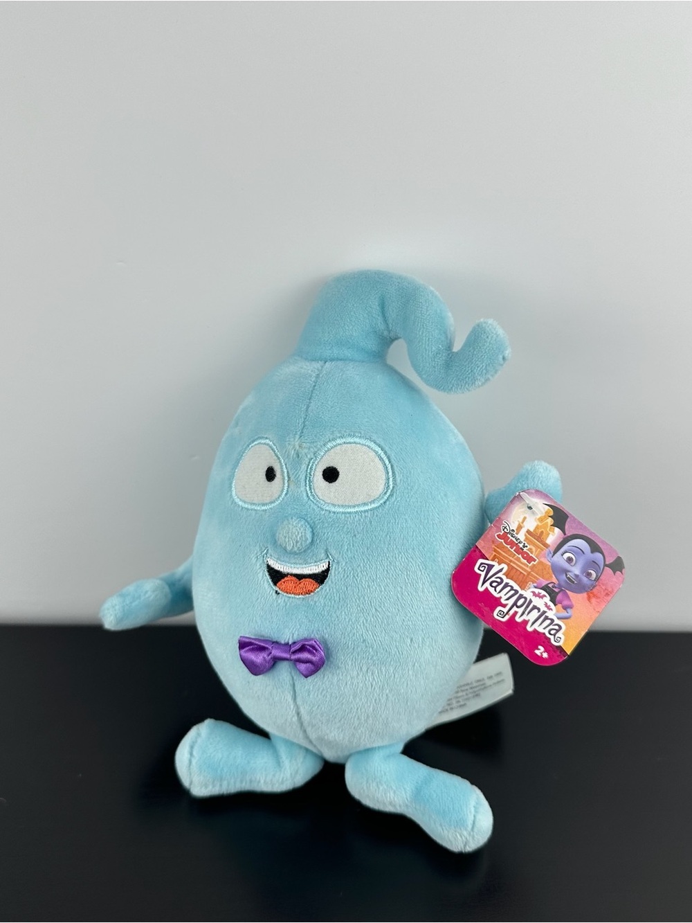 Disney Vampirina Demi Blue Ghost Plush Stuffed Beanie Doll 8” Purple Bow